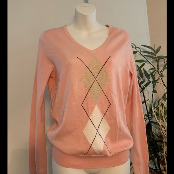 Lands' End Tops - Lands’End Argyle Cotton Sweater